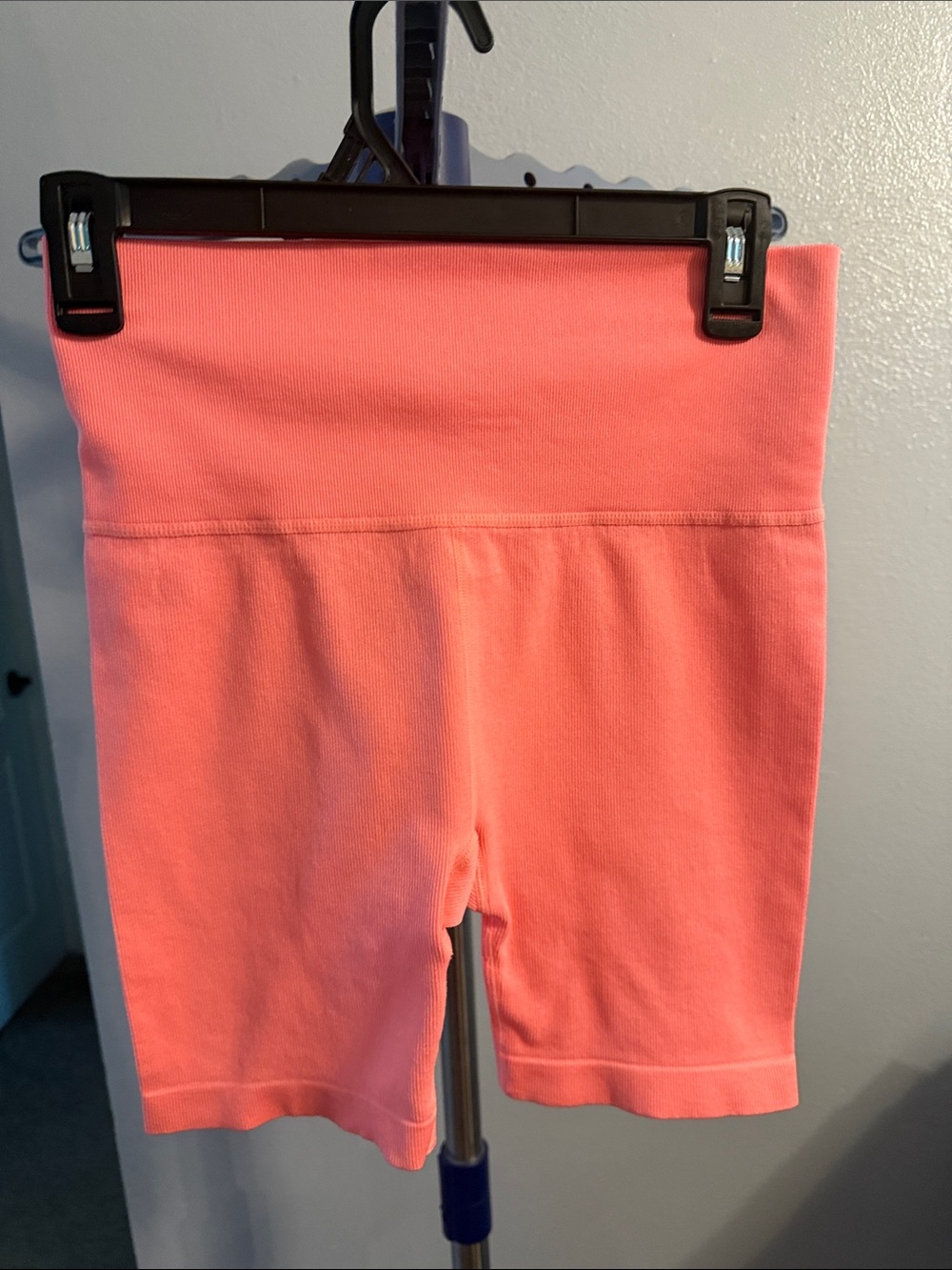 High-Rise Coral Bike Shorts for Women